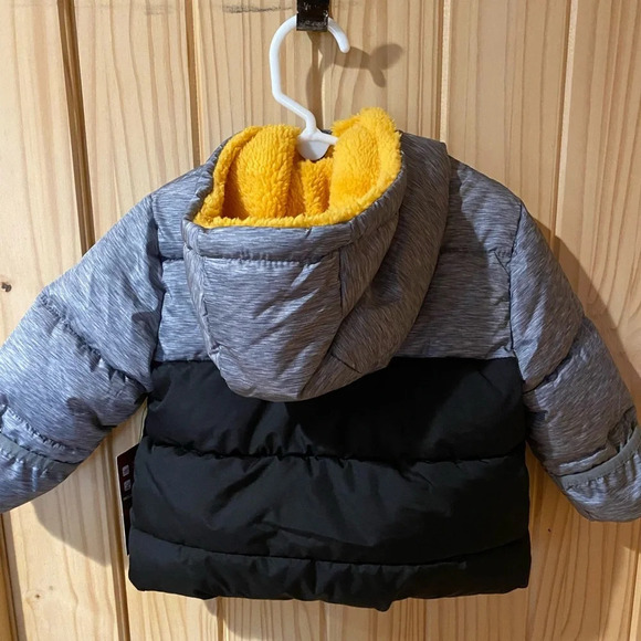 Swiss Tech gray/black puffer jacket size 12 month NWT - Picture 4 of 5
